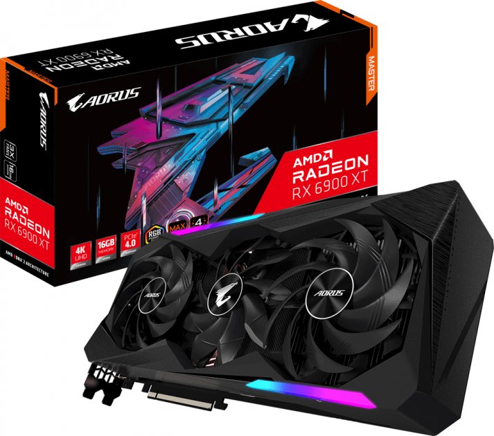 

Відеокарта GIGABYTE Radeon RX 6900 XT 16Gb AORUS MASTER (GV-R69XTAORUS M-16GD 2.0)