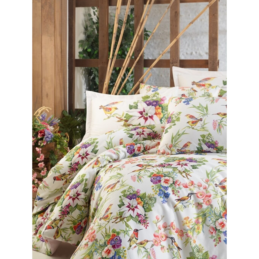 

Постельное белье Dantela Vita сатин Digital с 3D принтом - Pamela Евро