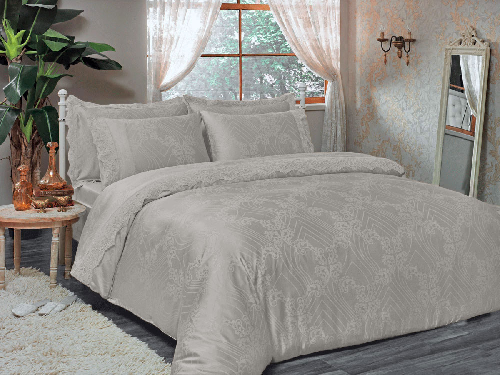 

Постельное белье TIVOLYO HOME JACQUARD PRINCESS BEYAZ (ET-827028)