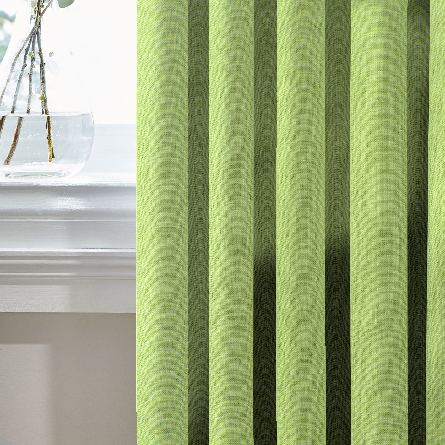 

Шторы Лён Натуральный Испания MacroHorizon Фисташка, 270*200 см (2 шт.)