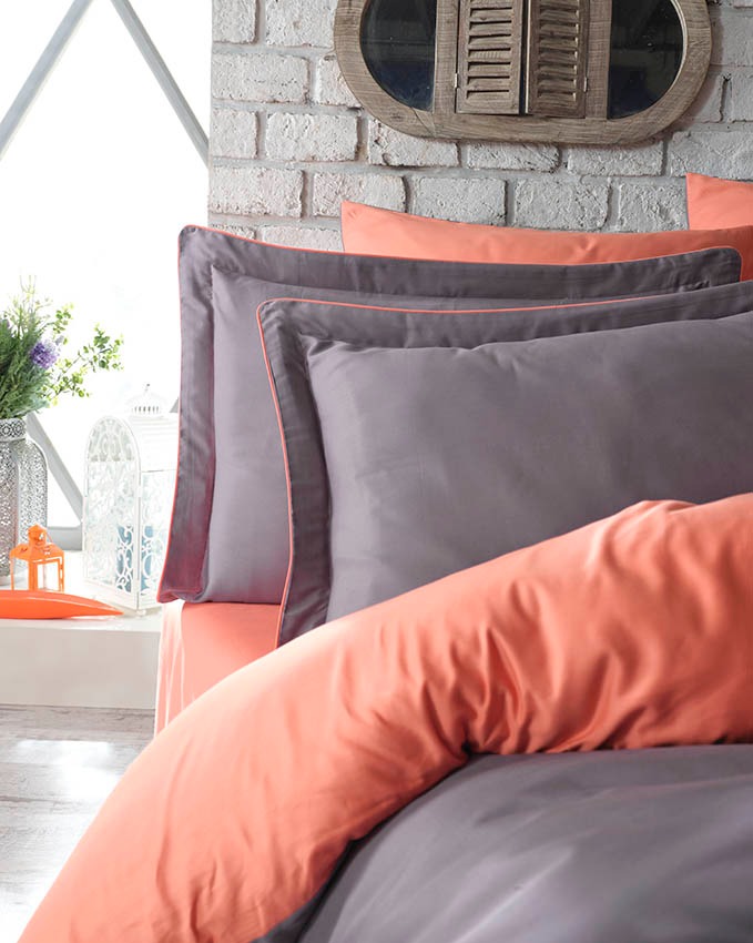 

Постельное белье сатин Dantela vita TUANA ORANGE (ET-447535)