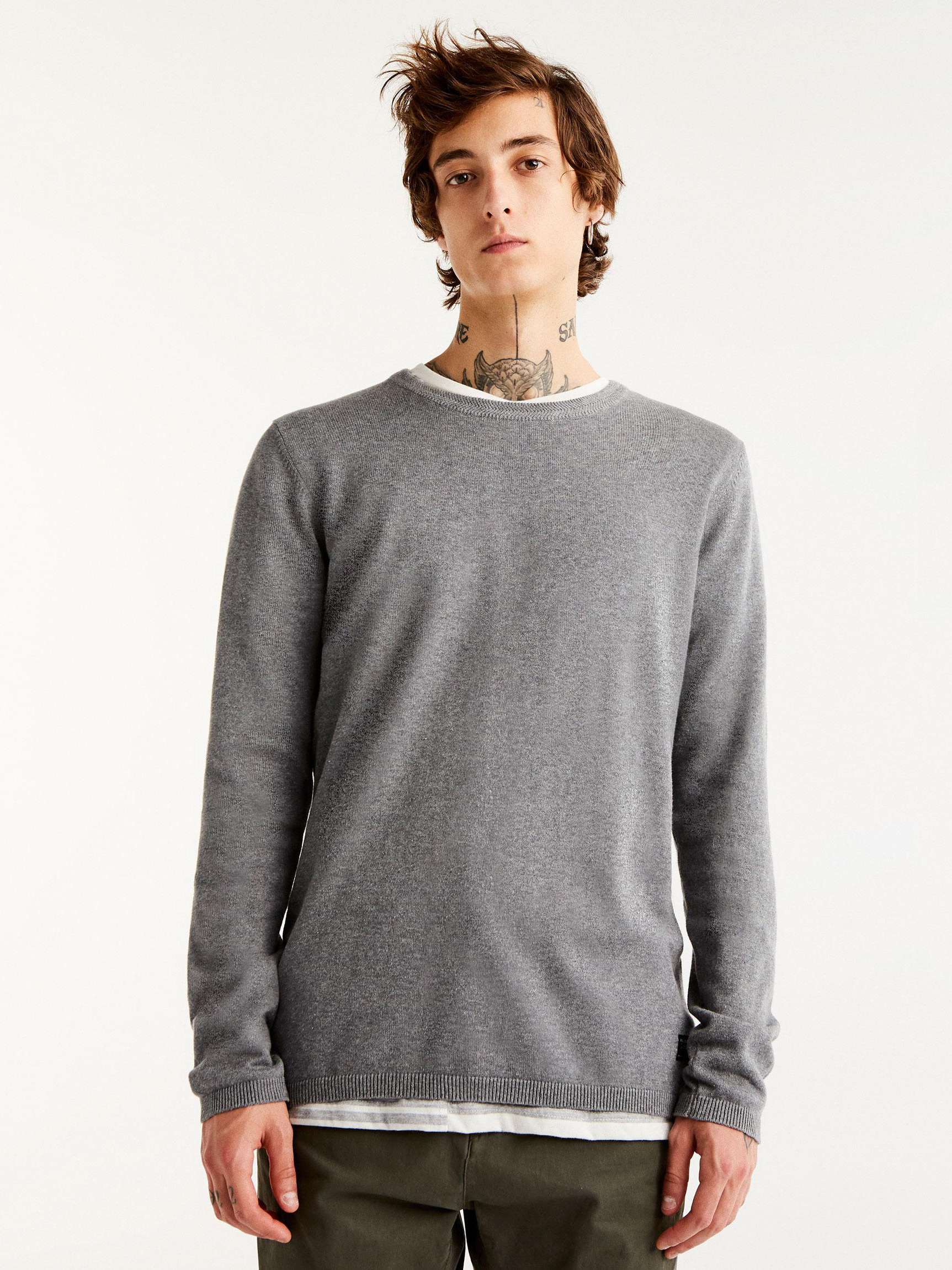 

Джемпер Pull & Bear XAZ304049CPXJ  Серый, Джемпер Pull & Bear XAZ304049CPXJ XS Серый