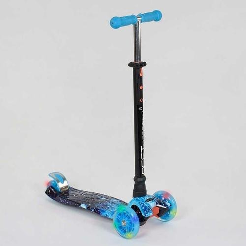 

Трехколесный Самокат 779-1305 MAXI Best Scooter пластмассовый, 4 колеса PU, Свет