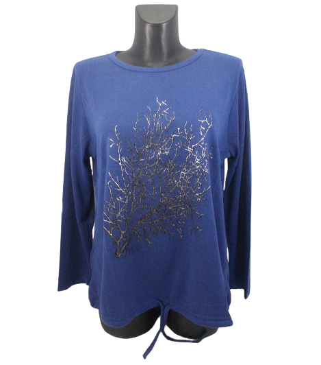 

Женская кофта Rbossi 1008 - синяя, Женская кофта Rbossi 1008 XL-2XL синяя