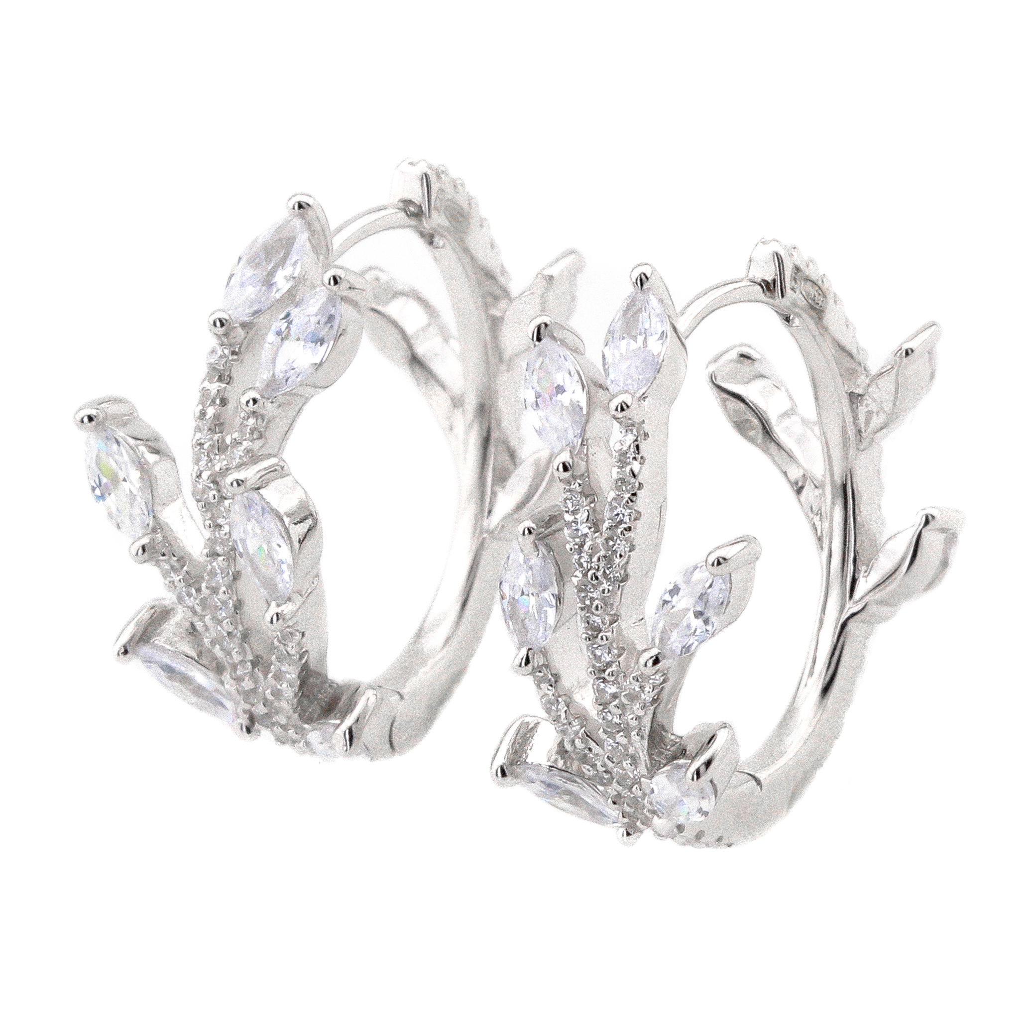 

Серебрняые серьги "Веточки" C12765 Диамант