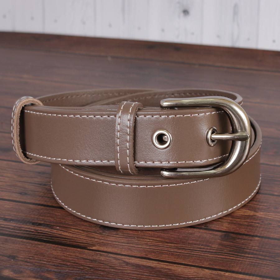 

Ремень женский кожаный de esse 100 см Кофе с молоком L8319-3