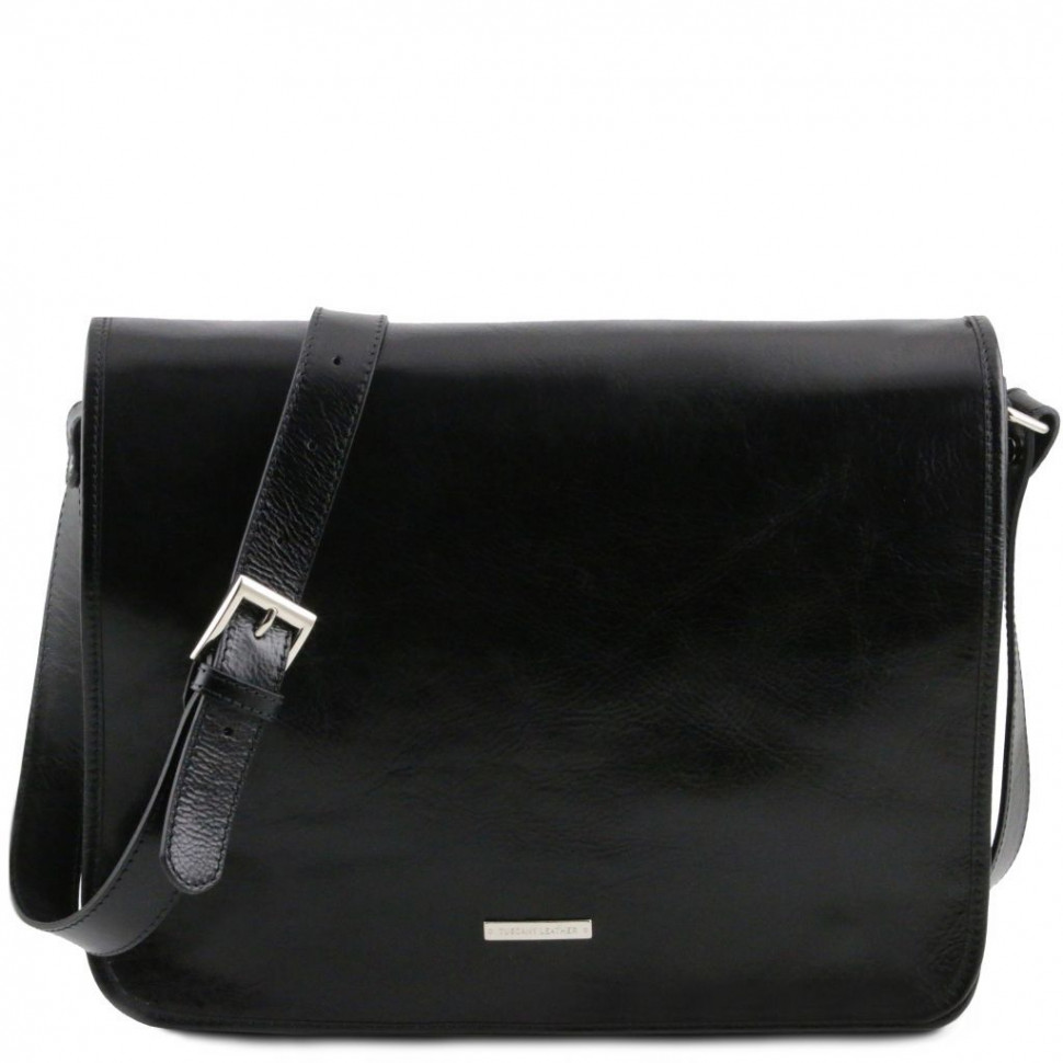 

Мужской большой кожаный мессенджер Tuscany Leather Messenger TL141254 (Черный)