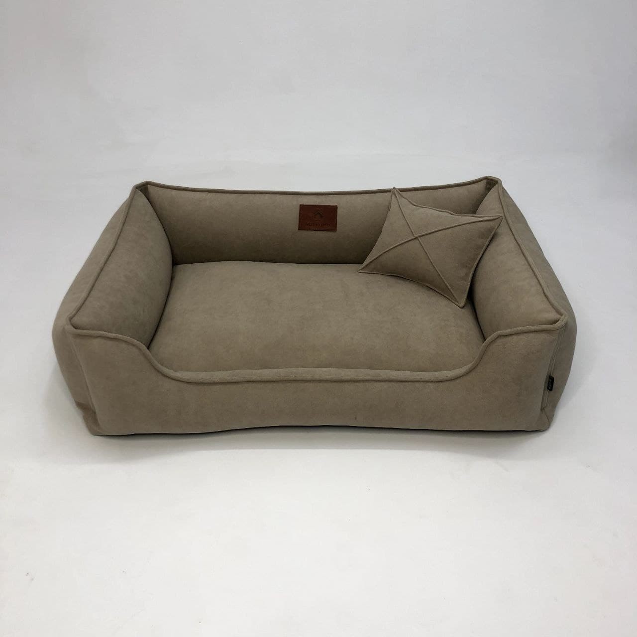 

Лежак для собак Mamo pets Comfortable Divotex Omega Велюр L (90x60) Beige