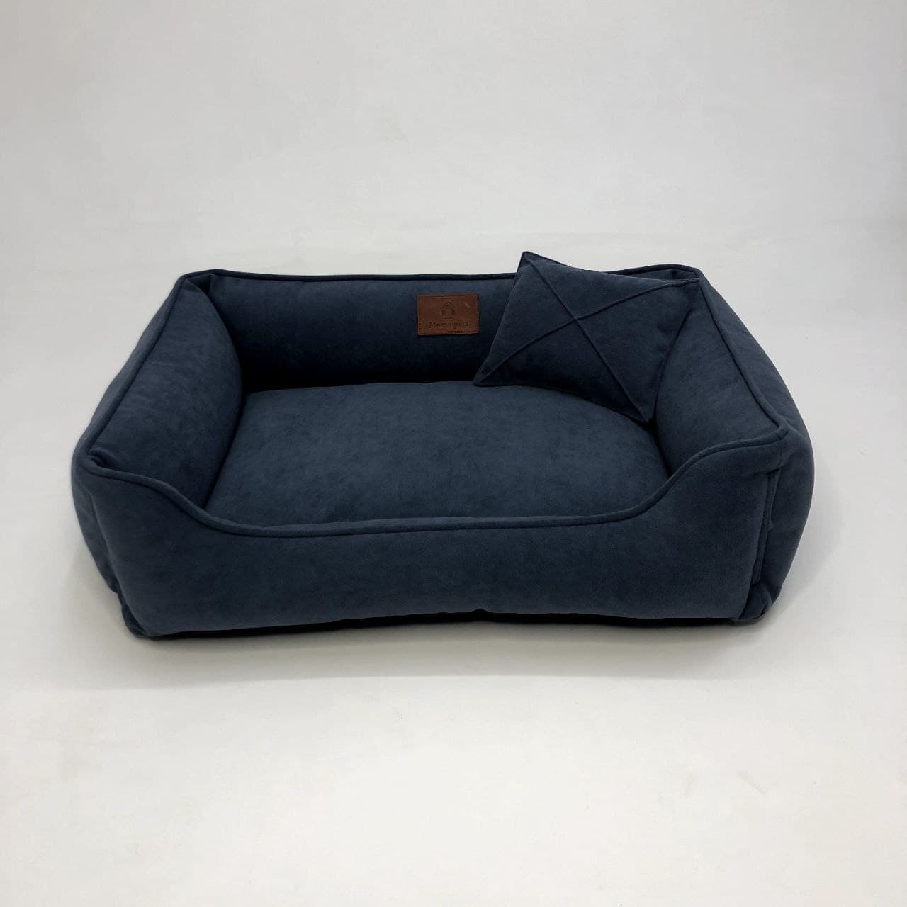 

Лежак для собак Mamo pets Comfortable Divotex Omega Велюр M (70x50) Dark Blue