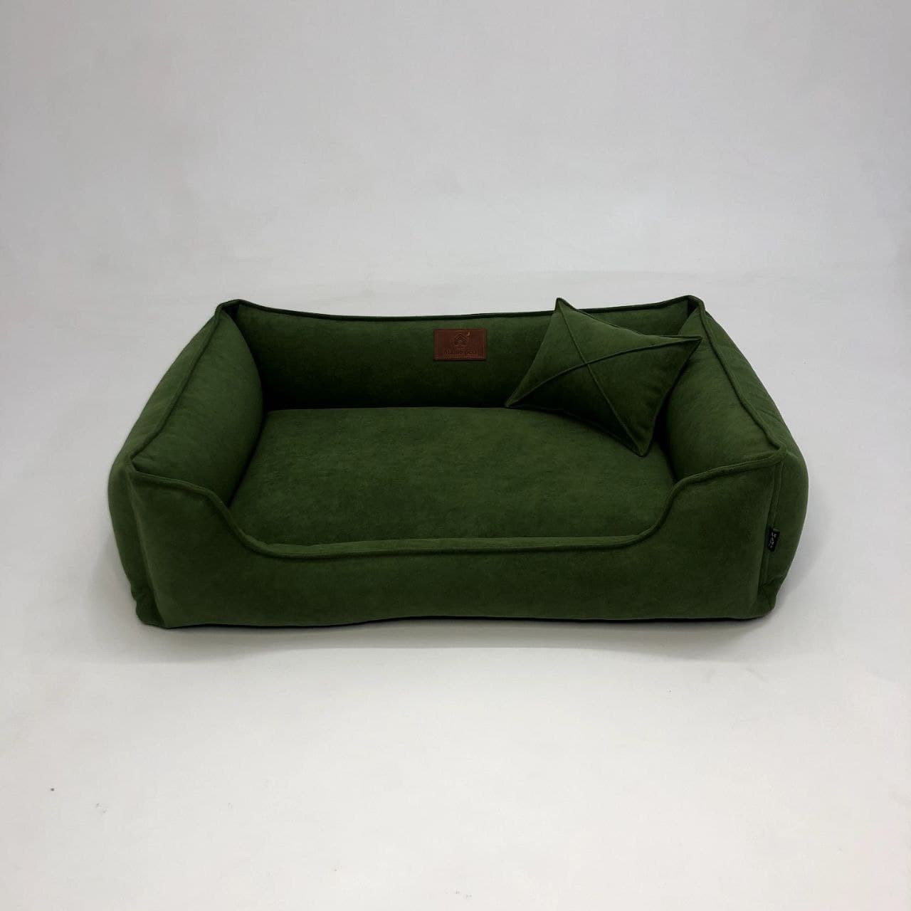 

Лежак для собак Mamo pets Comfortable Divotex Omega Велюр M (70x50) Green