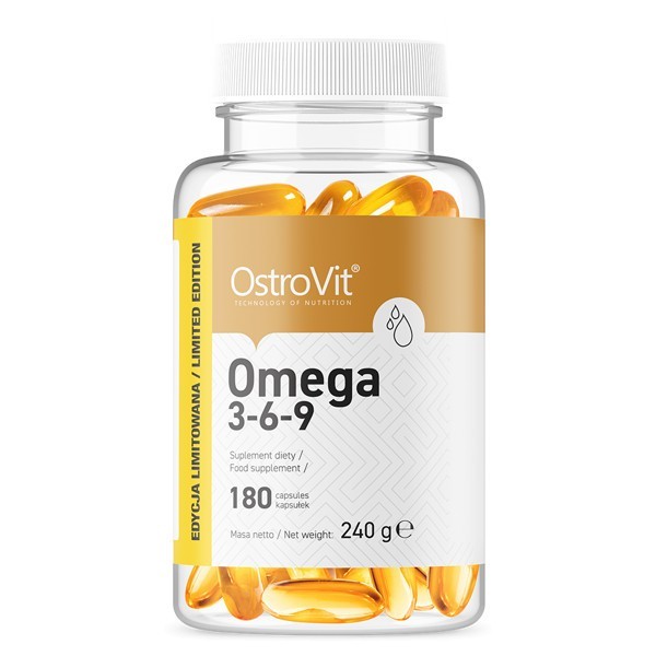 

Жирные кислоты OstroVit Omega 3-6-9 180 капсул