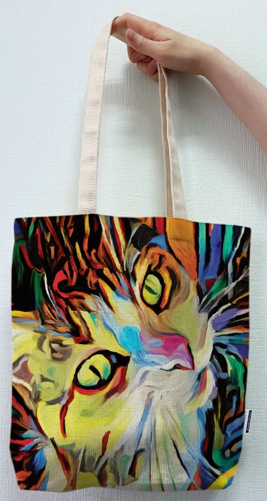 

Экосумка шоппер 4Profi "Oil Art Cat" двунитка (хлопок) белая 24031
