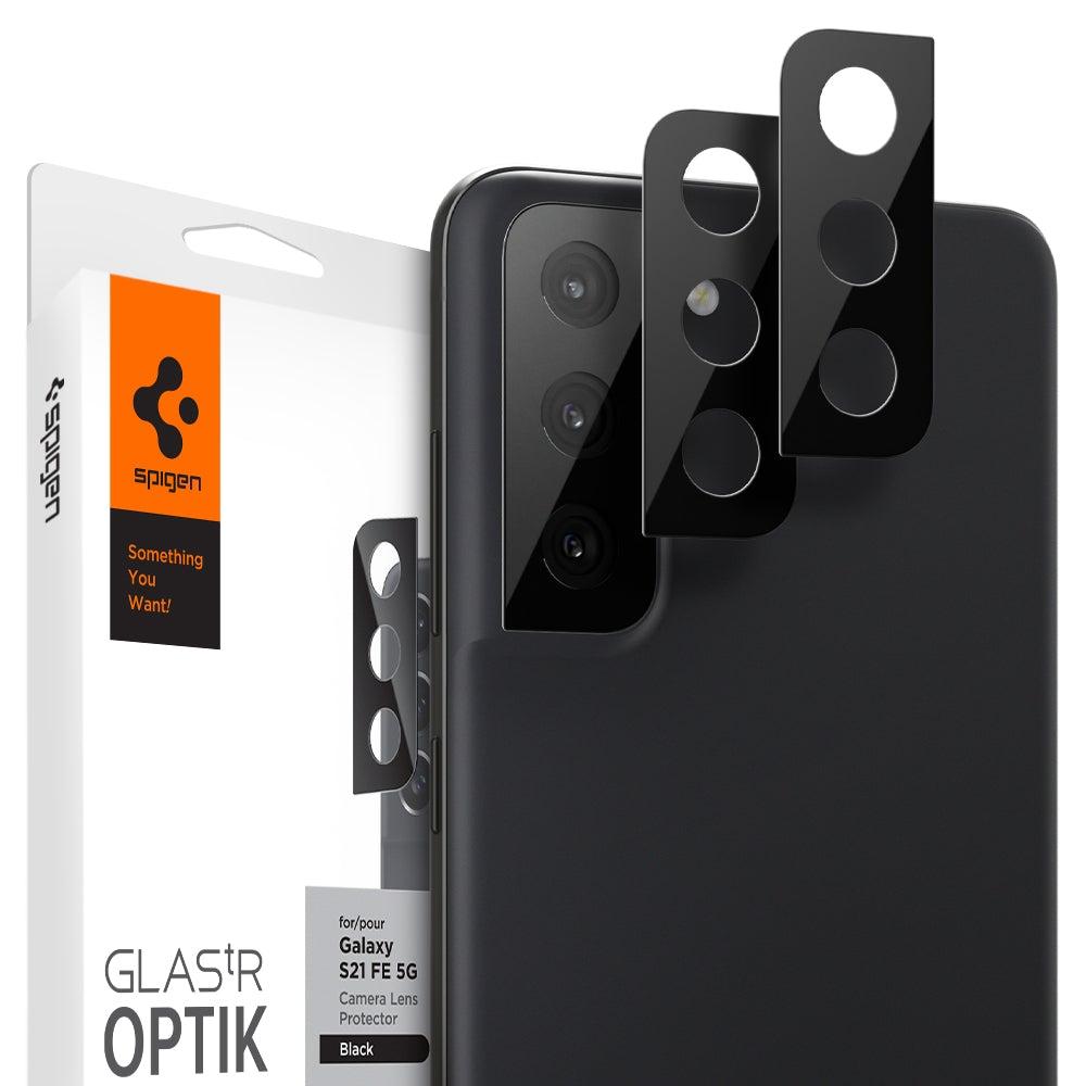 

Защитное стекло на камеру Spigen GlastR Optik Camera Lens 2-Pack для Samsung Galaxy S21 FE Black