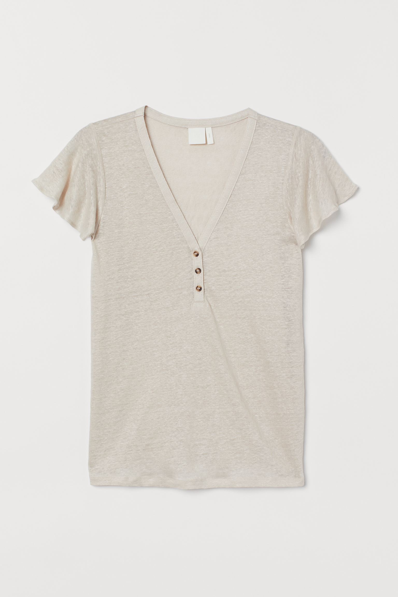 

Футболка H&M S бежевый 6118324651