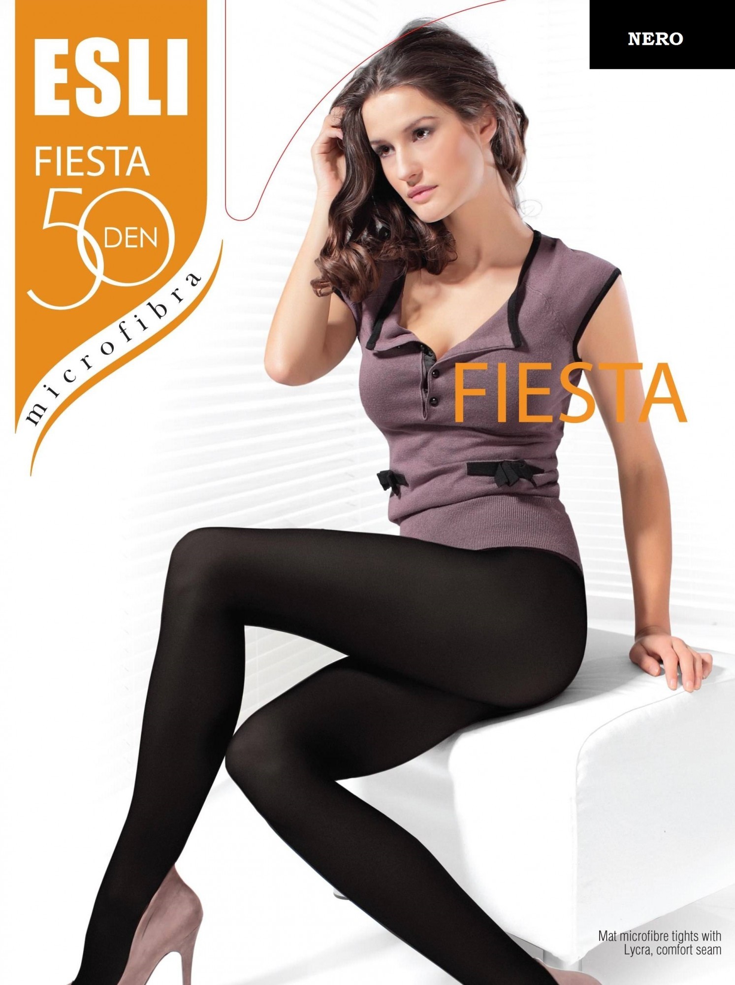 

Теплые матовые колготки из микрофибры ESLI FIESTA 50 (new), , Nero, Теплые матовые колготки из микрофибры ESLI FIESTA 50 (new), 5, Nero