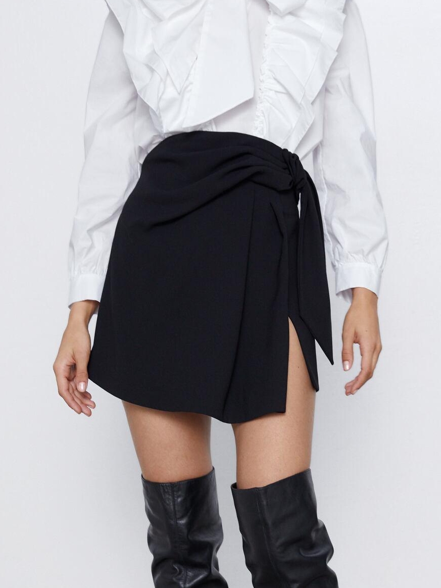 

Юбка-шорты Zara XAZ263840ZAVL  Черная, Юбка-шорты Zara XAZ263840ZAVL S Черная