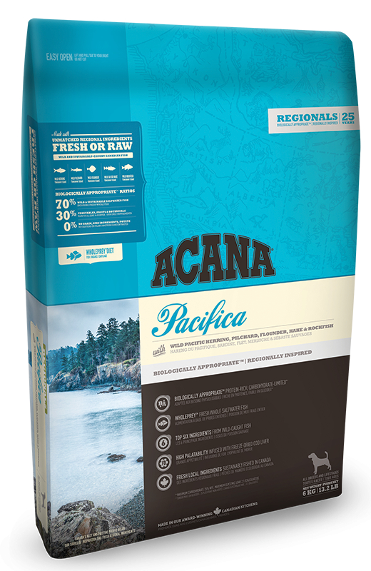 

Сухой корм Acana Pacifica Dog (Акана Пасифика) для собак всех пород и возрастов с рыбой 2 кг