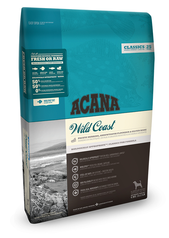 

Сухой корм для собак Acana (Акана) Wild Coast для всех пород и возрастов с рыбой 11.4 кг