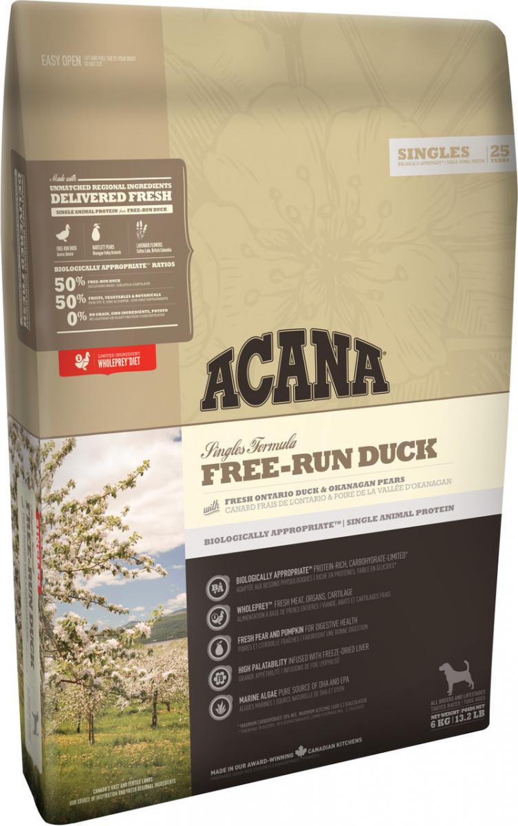 

Сухой корм Acana (Акана) Free-Run Duck для собак всех пород 2 кг