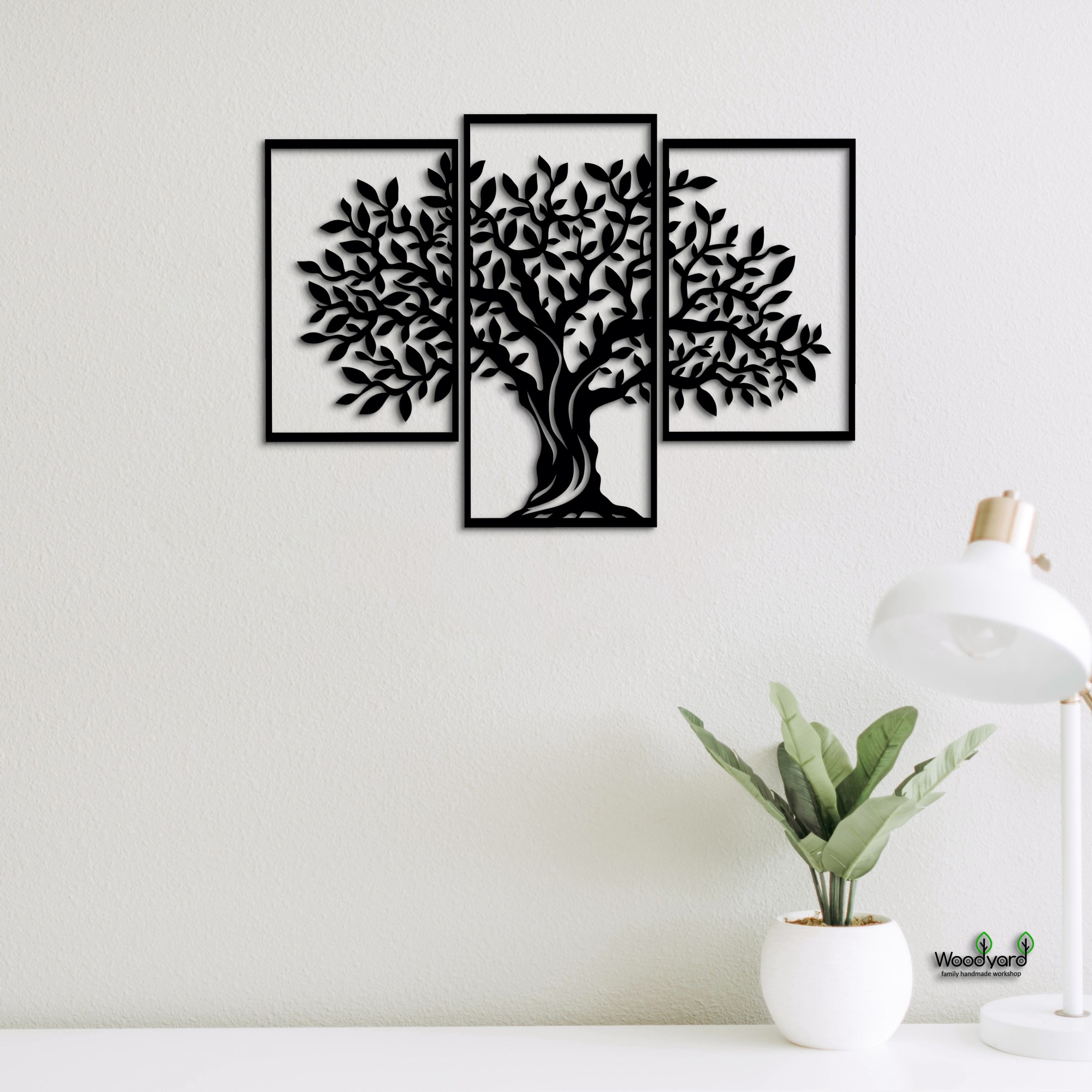 

Панно из дерева Woodyard дерево 50х75 см чёрное 0023 3