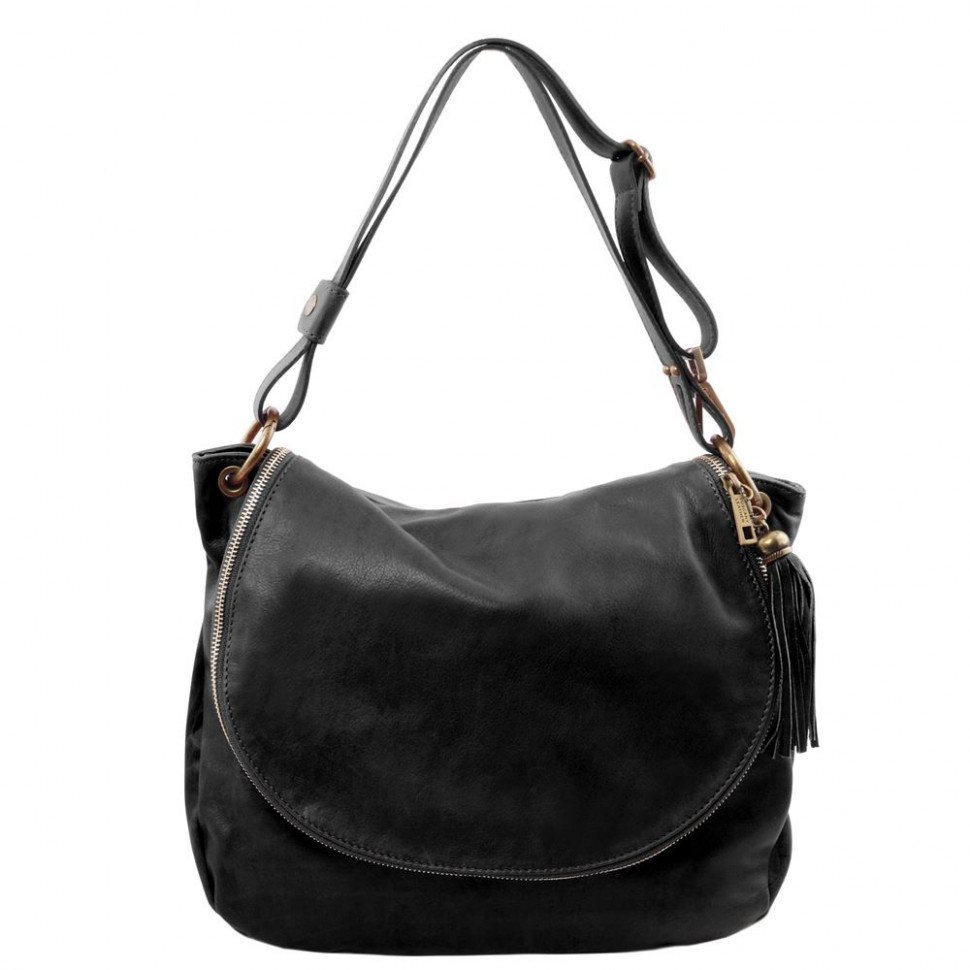 

Женская кожаная сумка Tuscany Leather TL Bag TL141110 (Black – черный)