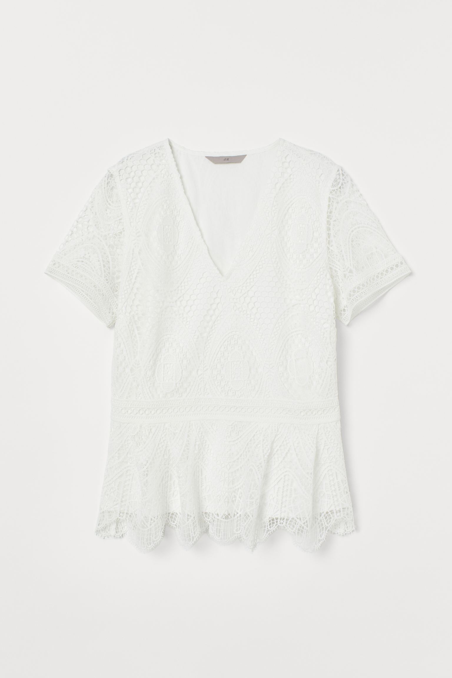 

Блуза H&M XS белый 18128117731