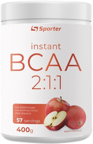 

Аминокислоты Sporter Instant BCAA 400 г Яблоко (4820249720639)