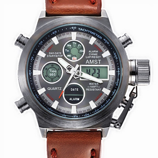 

Мужские спортивные кварцевые часы AMST Mountain Brown 1233