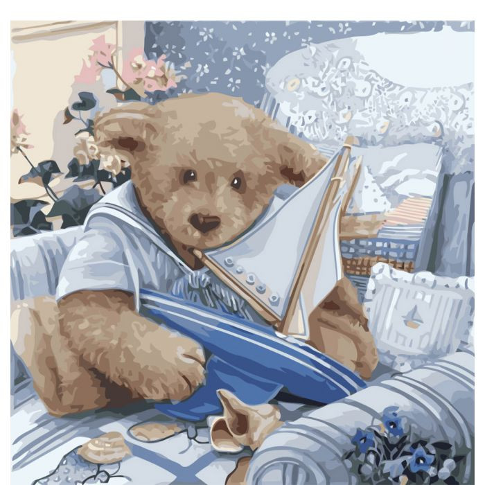 

Картина по номерам. Дети "Плюшевый юнга" KHO2311, 40х50 см