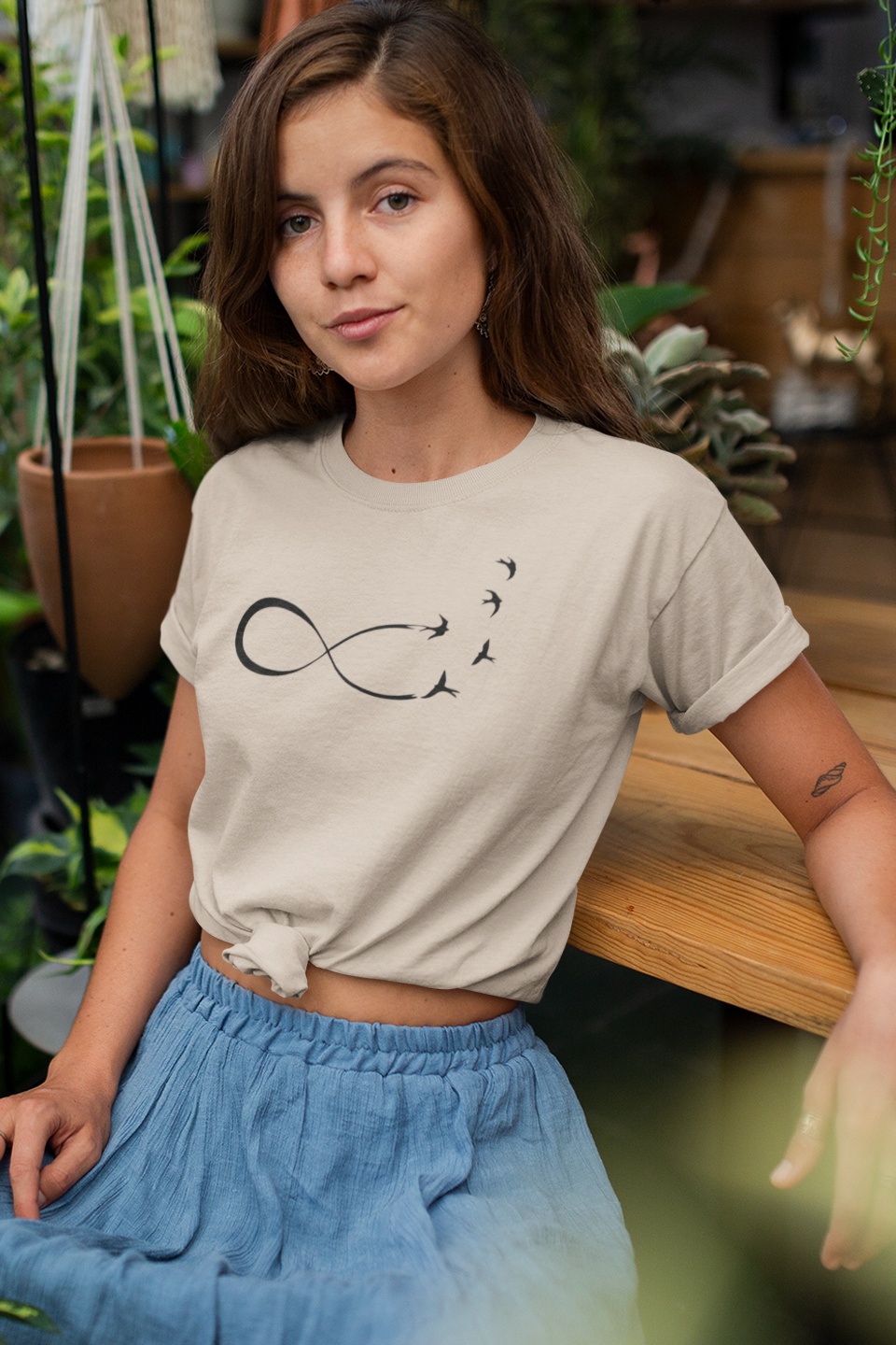 

Женская OLDISEN футболка “Бесконечность-4” – Беж, L-XL | 48-50 WTB-013M