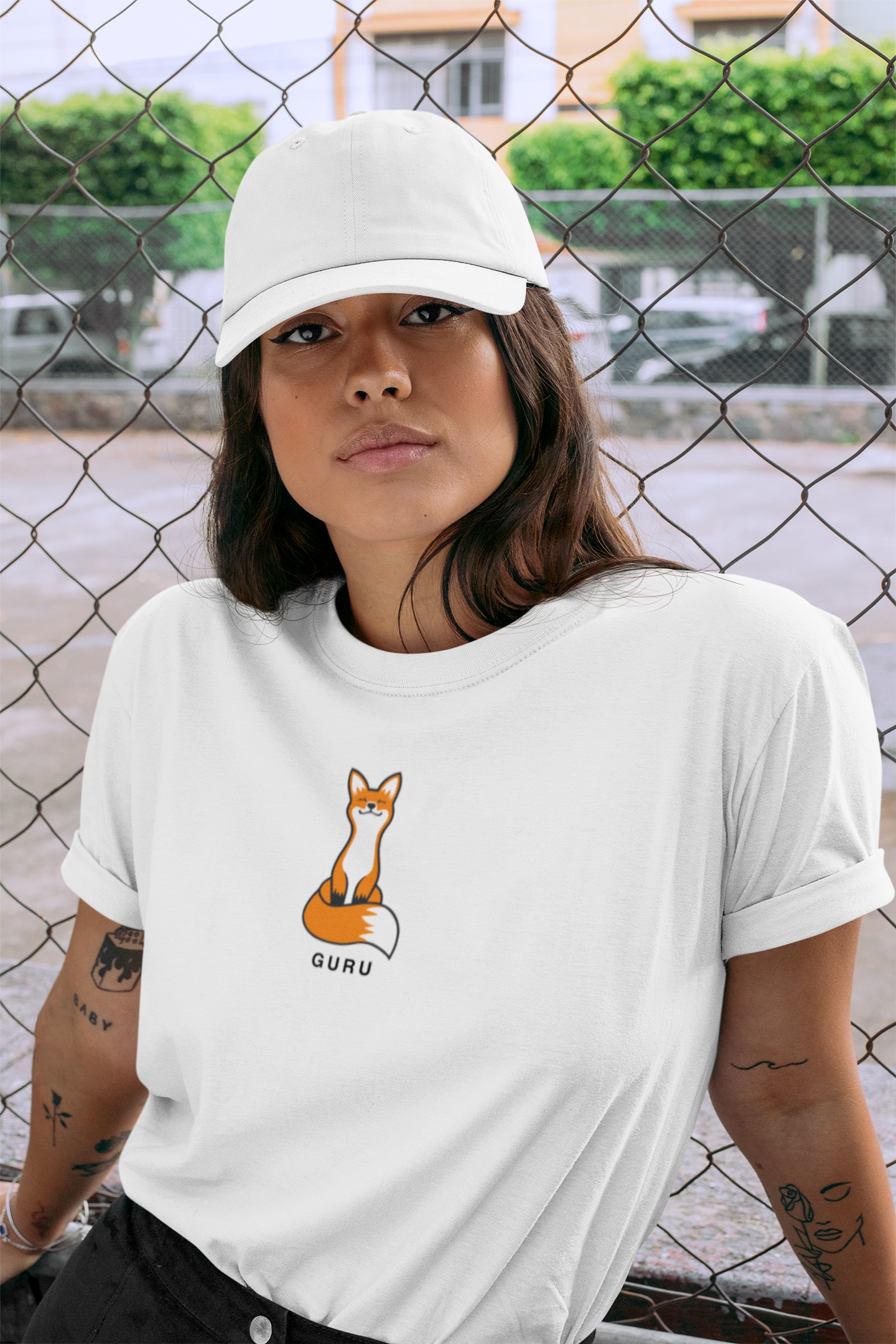 

Женская OLDISEN футболка “GuRu” – Белый, L-XL | 48-50 WTGU-010M
