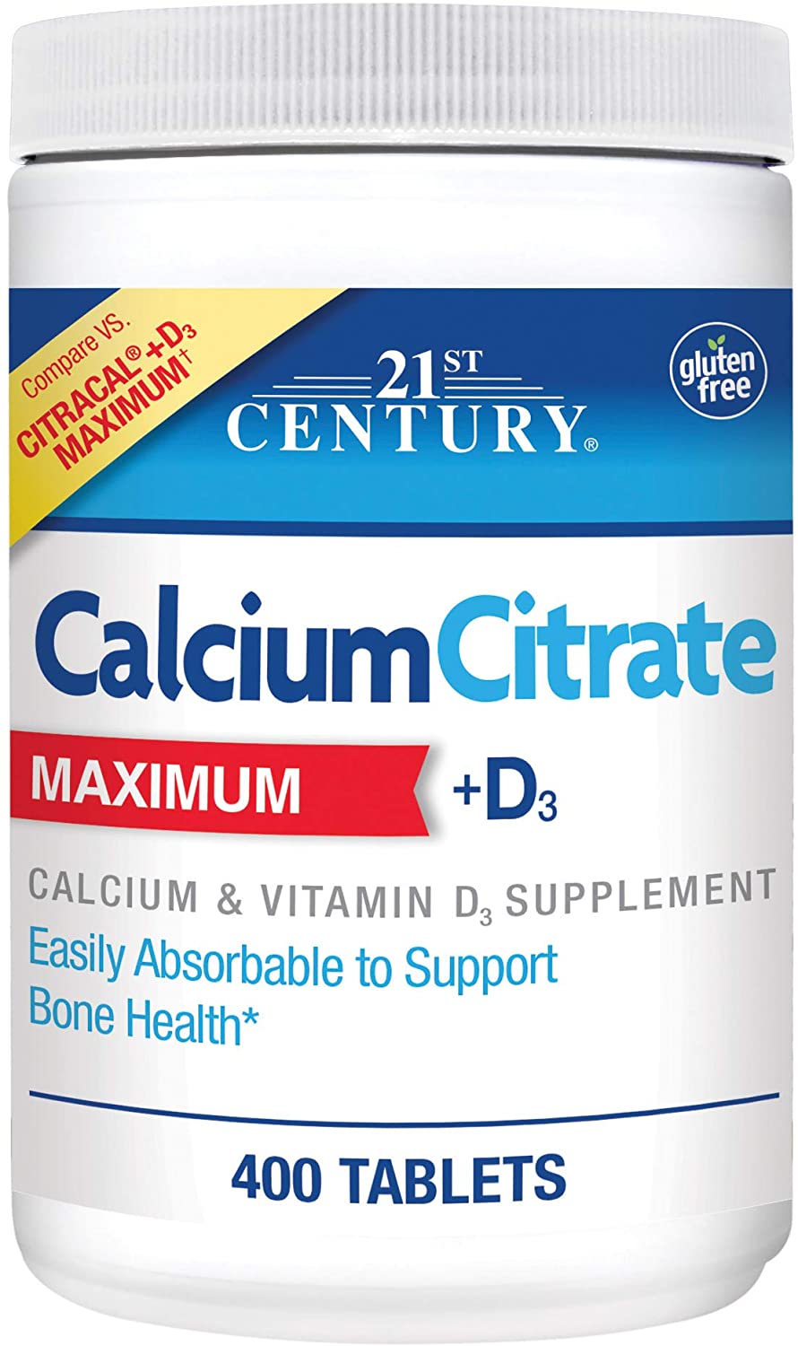 

21st Century Calcium Citrate + D3 Maximum 400 таблеток (4384304122)