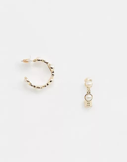 

Сережки DesignB London напівкільця A21 золотисті (P-6910806231317)