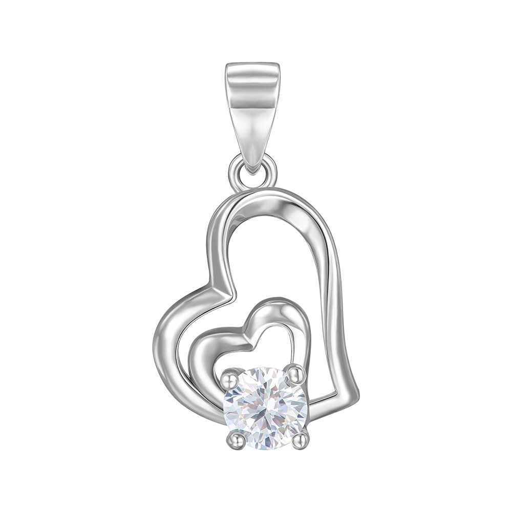 

Серебряная подвеска с фианитом 000152296