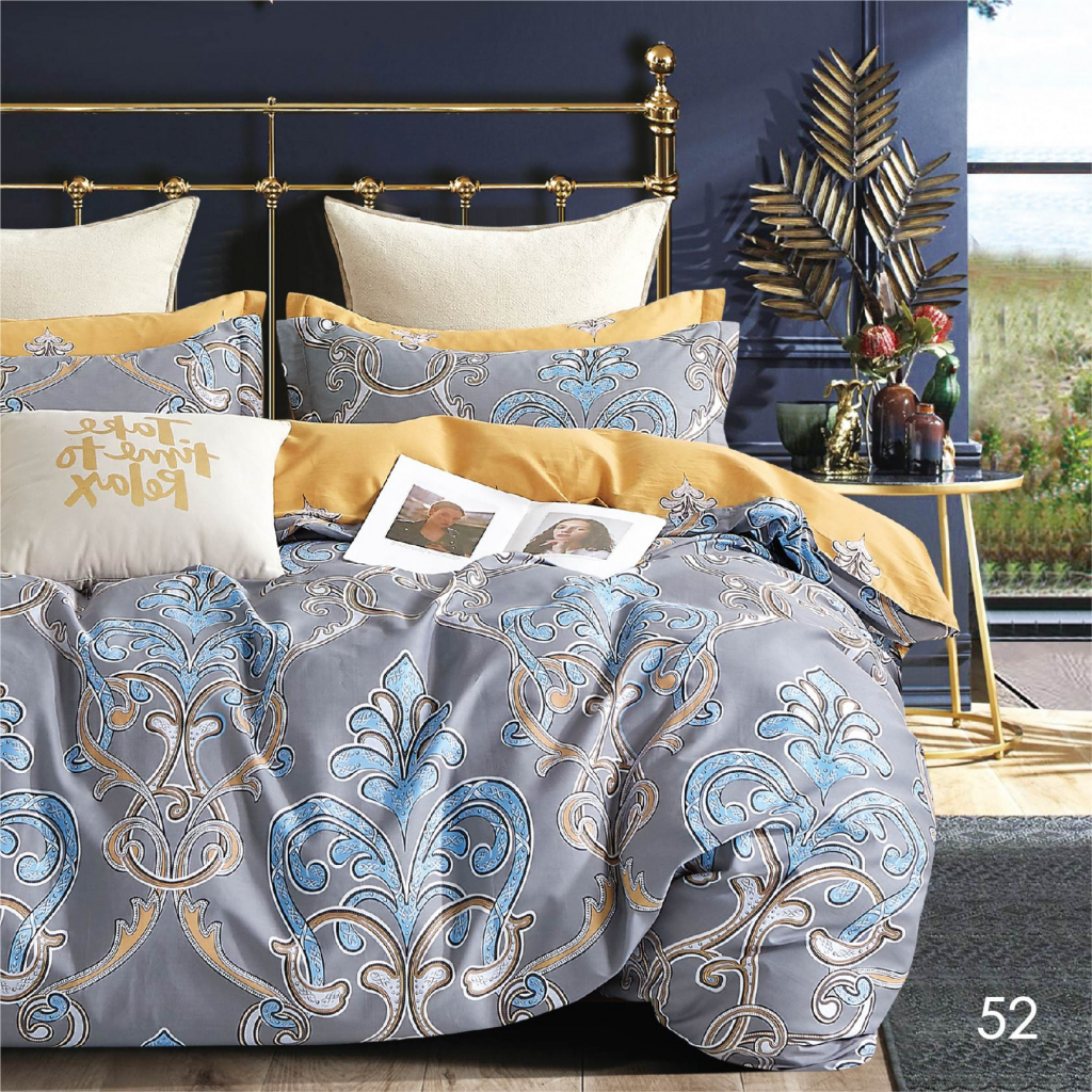 

Постельное белье Isleep двуспальный Сатин Twill 52