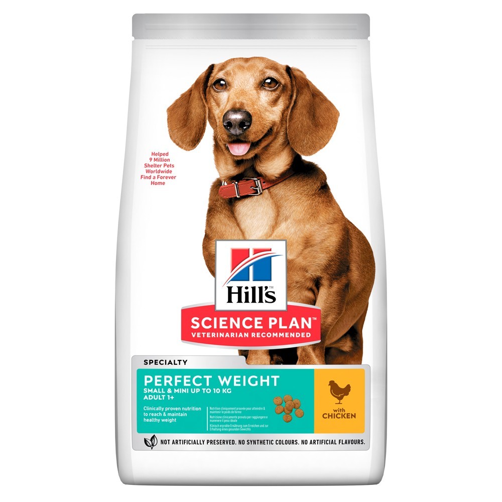 

Сухой корм для поддержания веса у маленьких собак Hill's Science Plan Adult Perfect Weight Small & Mini с курицей - 1,5 кг (604255) (52742024783)