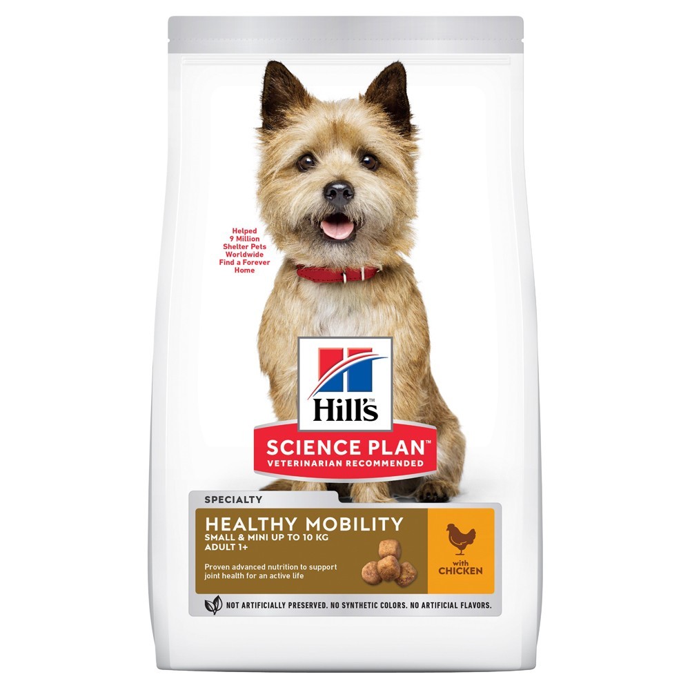 

Сухой корм для суставов мини и малых пород собак Hill's Science Plan Adult Healthy Mobility Small & Mini Chicken с курицей - 1,5 кг (604252) (52742024806)