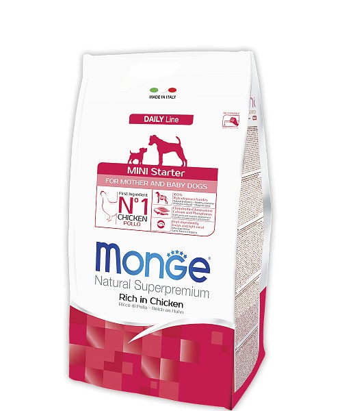 

Сухой корм Monge Dog Mini Starter Canine для щенков и собак в период лактации мелких пород с курицей 15 кг (700060883) (8009470006088)