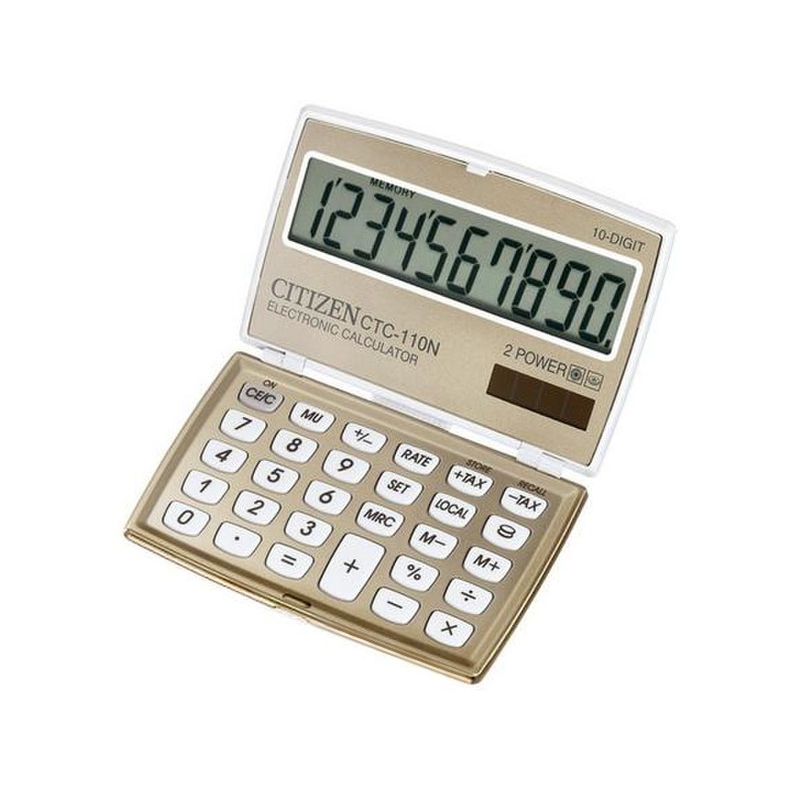 

Калькулятор Citizen карманный 10 разрядный с акриловым защитой (CTC 110GL)