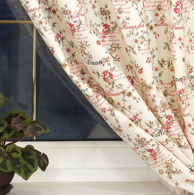 

Комплект штор в стиле Прованс Provense Red, 170*135 см (2 шт.)