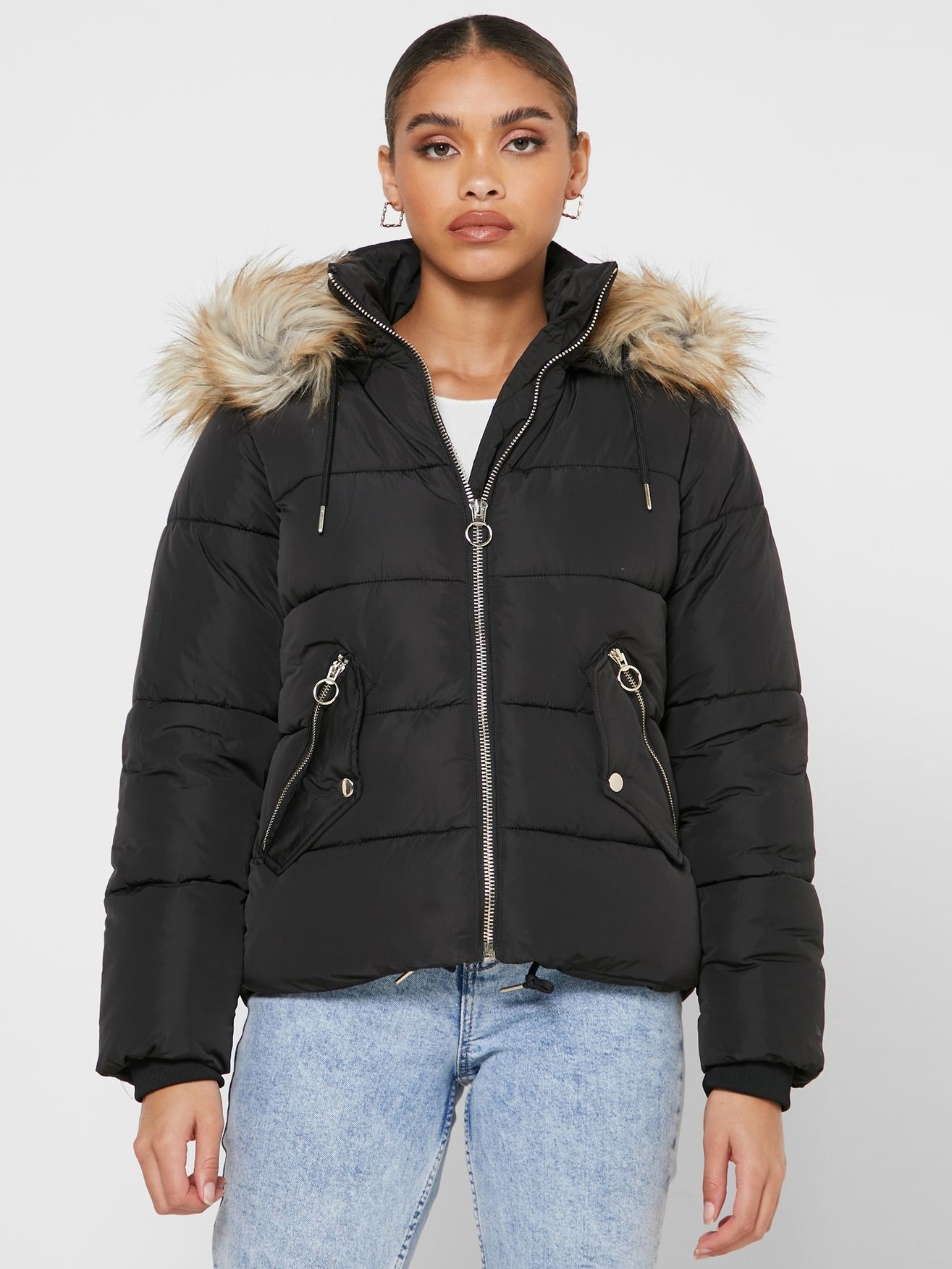 

Женская зимняя утепленная куртка TOPSHOP 26E11QBLK  Черный, Женская зимняя утепленная куртка TOPSHOP 26E11QBLK S Черный