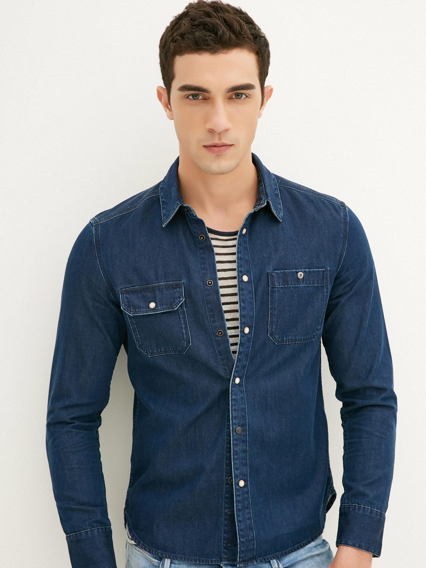 

Рубашка Jack & Jones 217105519  Синий, Рубашка Jack & Jones 217105519 S Синий