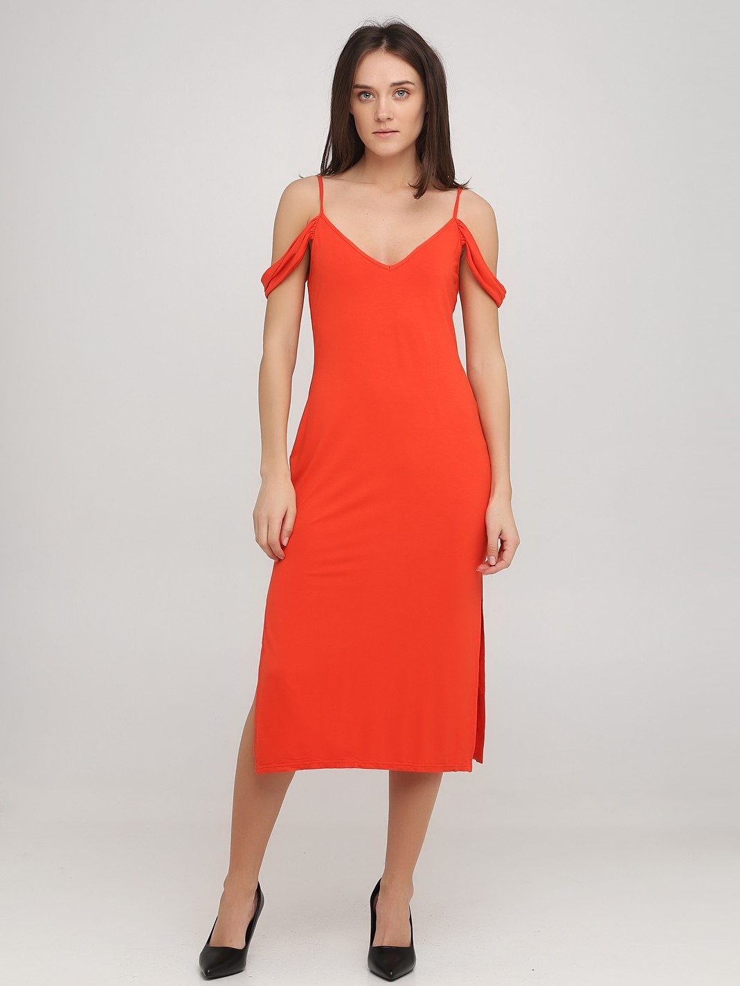 

Кэжуал платье с открытыми плечами, однотонное ASOS ASV230720-12  Оранжевый, Кэжуал платье с открытыми плечами, однотонное ASOS ASV230720-12 XS Оранжевый
