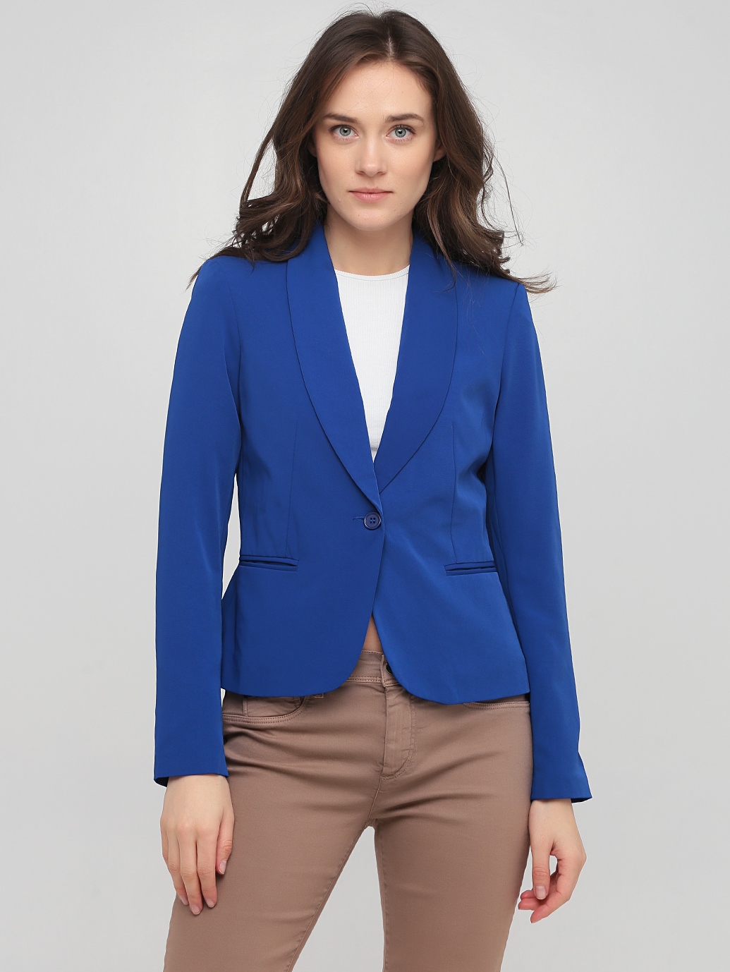 

Женский пиджак однотонный ASOS 100918-4  Синий, Женский пиджак однотонный ASOS 100918-4 S Синий