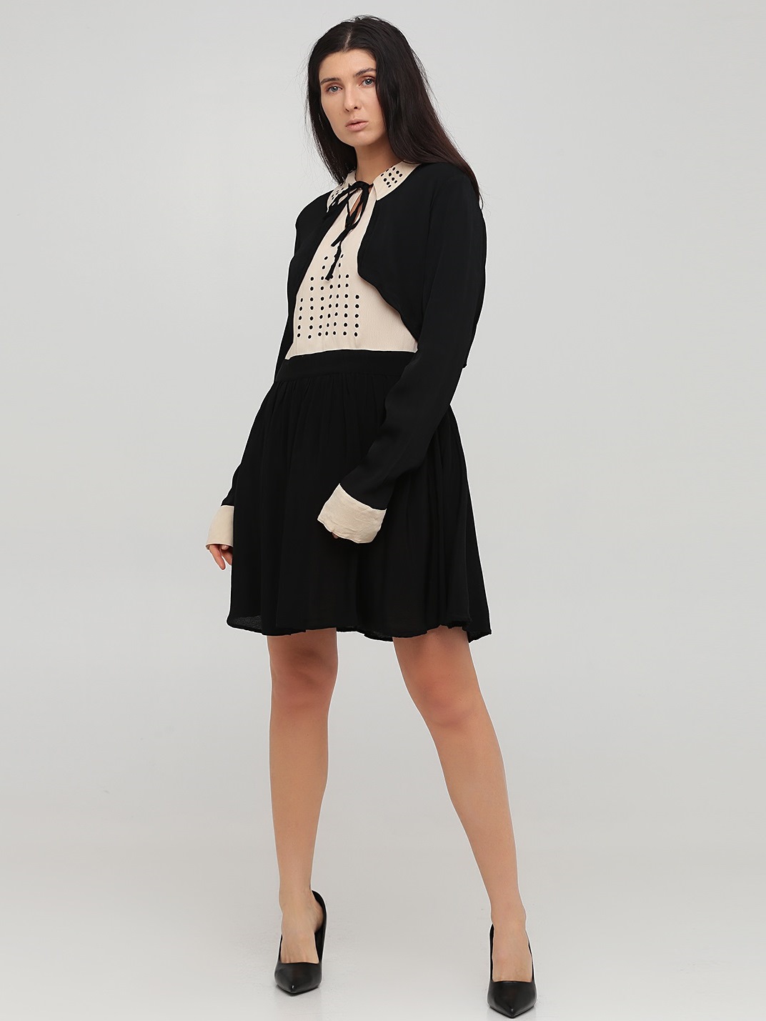 

Кэжуал платье клеш однотонное ASOS 250918-16  Черный, Кэжуал платье клеш однотонное ASOS 250918-16 3XL Черный