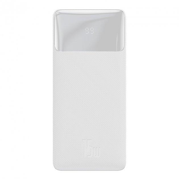 

Портативная батарея Baseus Bipow Digital Display Power bank 20000mAh 15W PPDML-J02 White