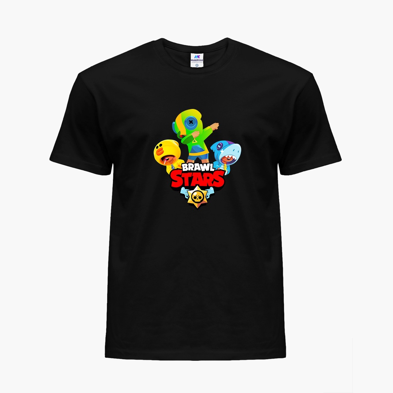 

Детская футболка Бравл Старс (Brawl Stars) (25186-1703) 104-110 см Хлопок Черный