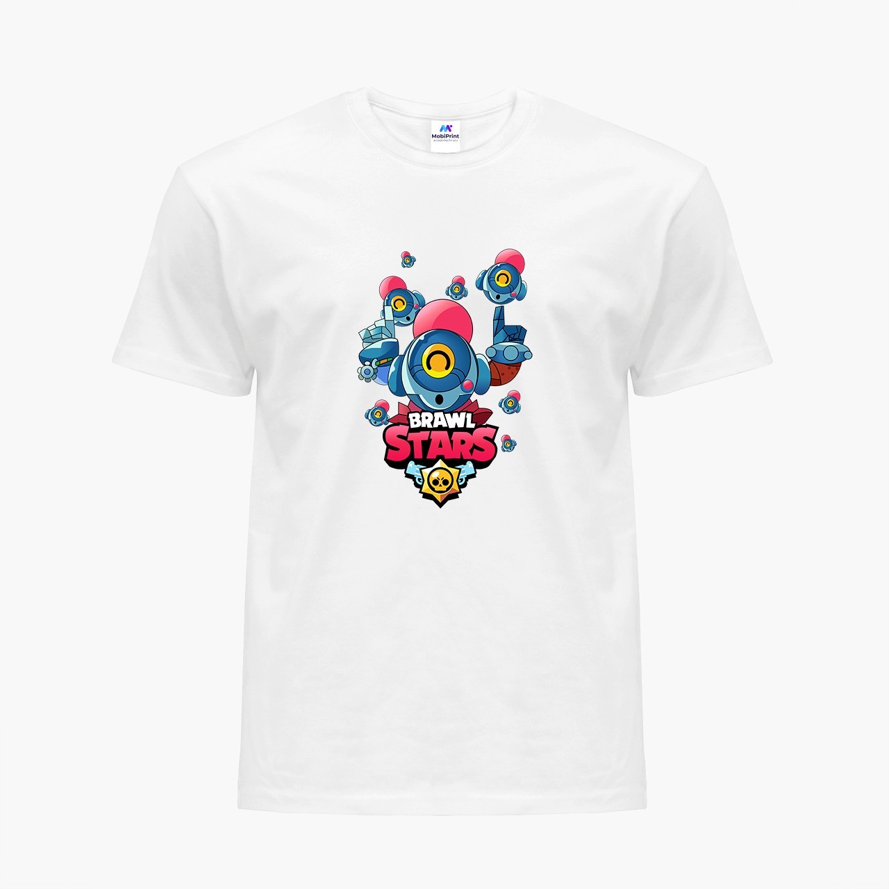 

Детская футболка Бравл Старс (Brawl Stars) (9224-1704) 146-152 см Хлопок Белый