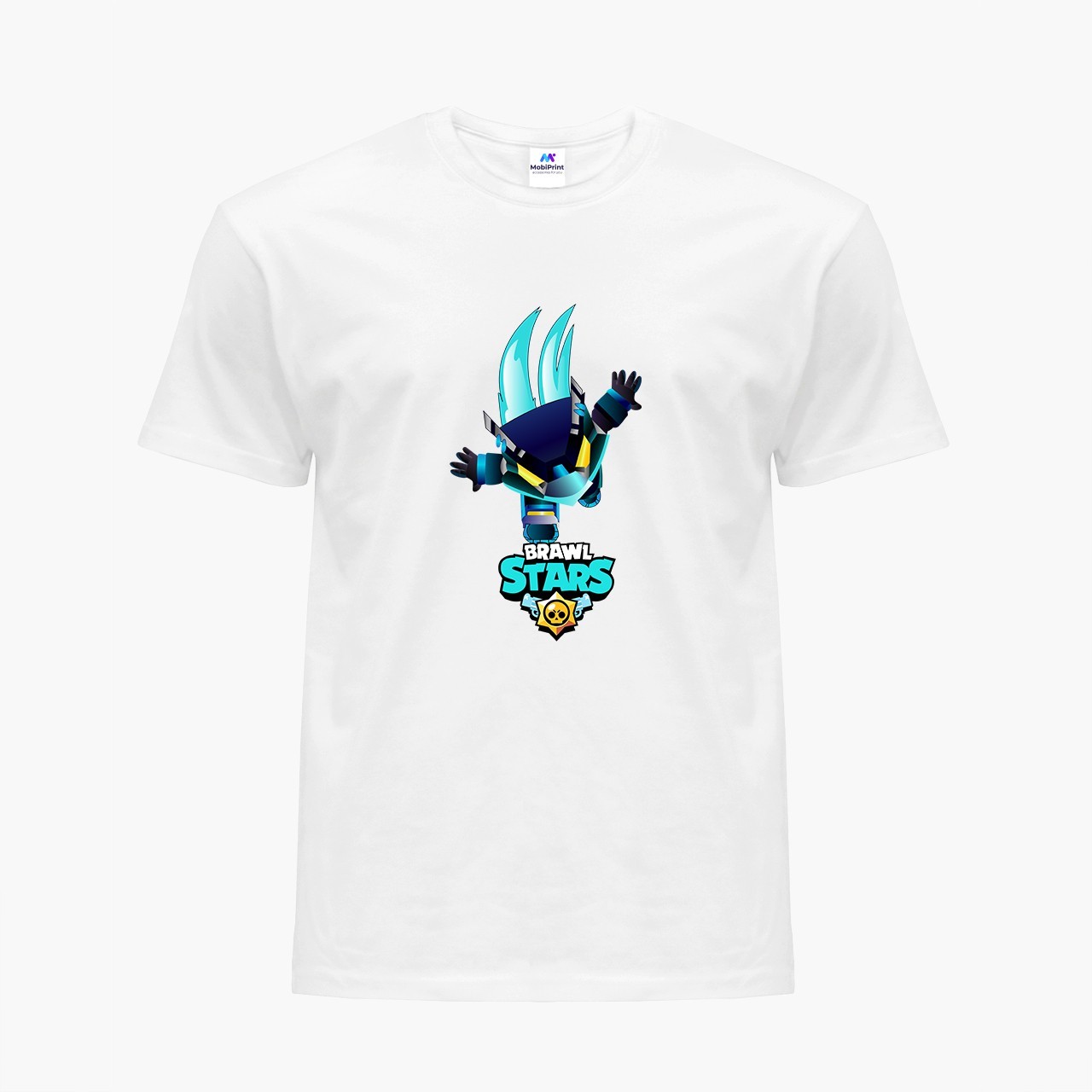 

Детская футболка Бравл Старс (Brawl Stars) (9224-1706) 158-164 см Хлопок Белый