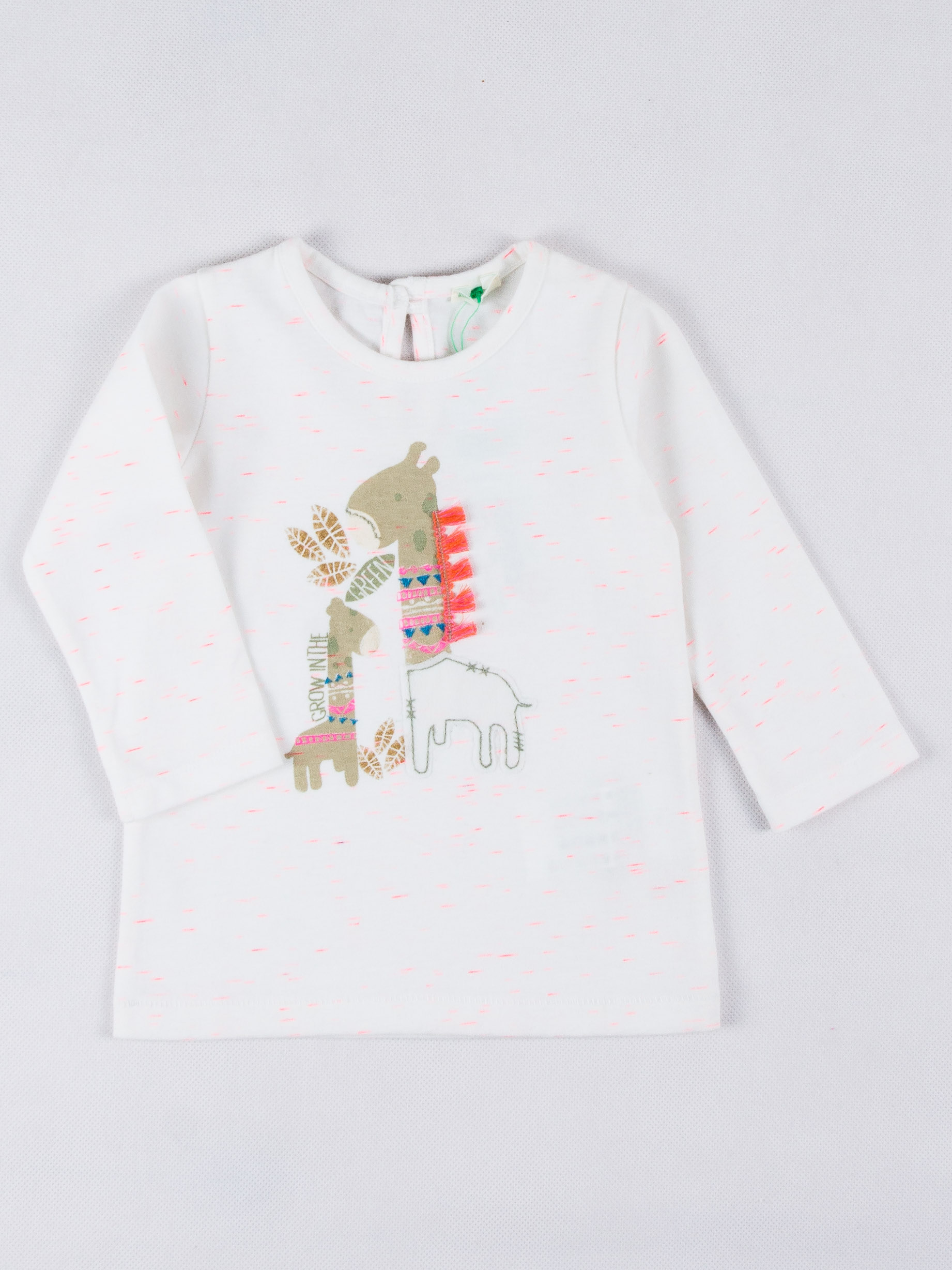 

Лонгслив Жираф Benetton VB-280519-31 62 cm Белый